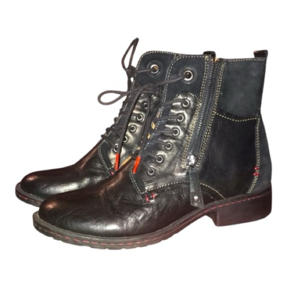 EUC Lace-Up Boots